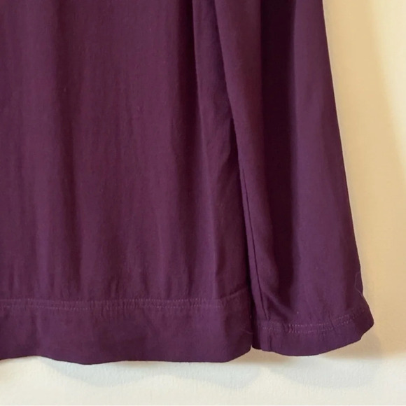 Wilfred| Aritzia| Chic Plum Long Sleeve Pocket Viscose Top Sz‎ S - Picture 3 of 7